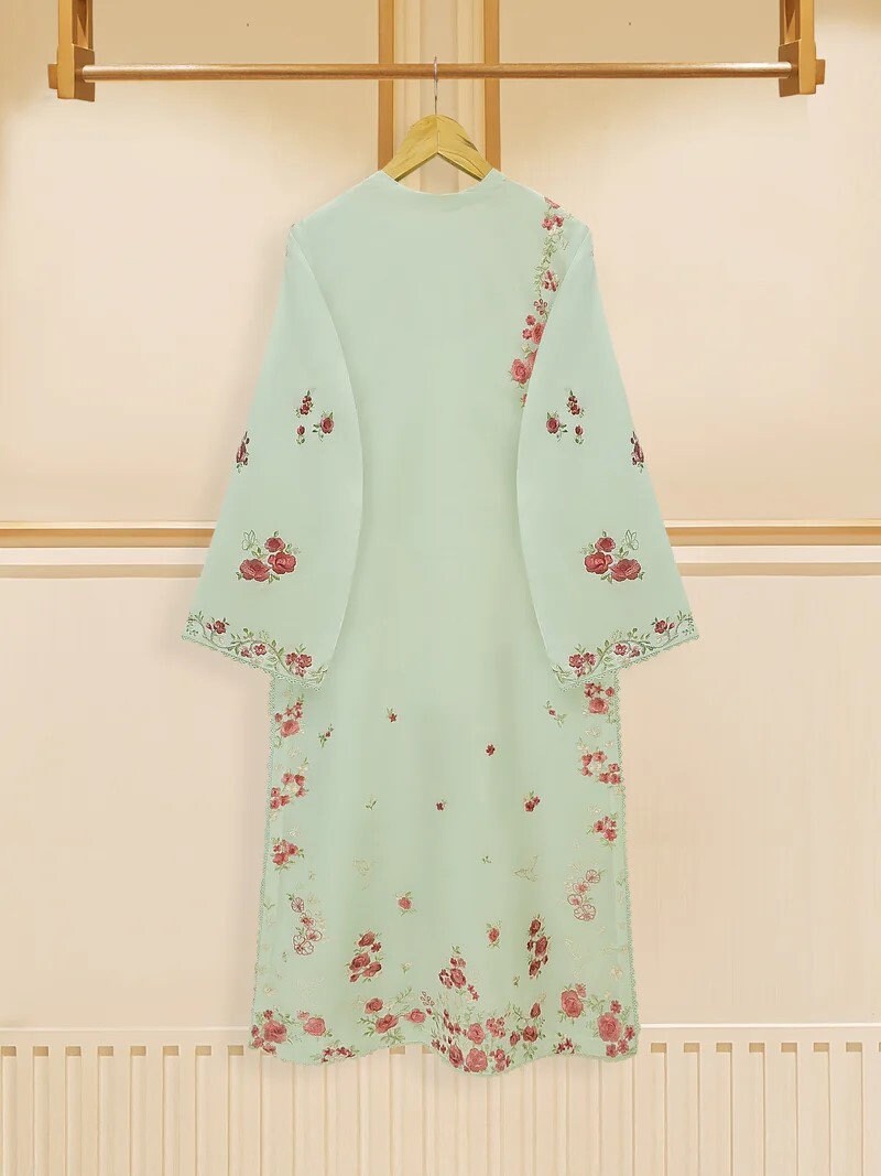 Embroidered Agha Noor 3 Piece Suit - Pista Green (Size-L)