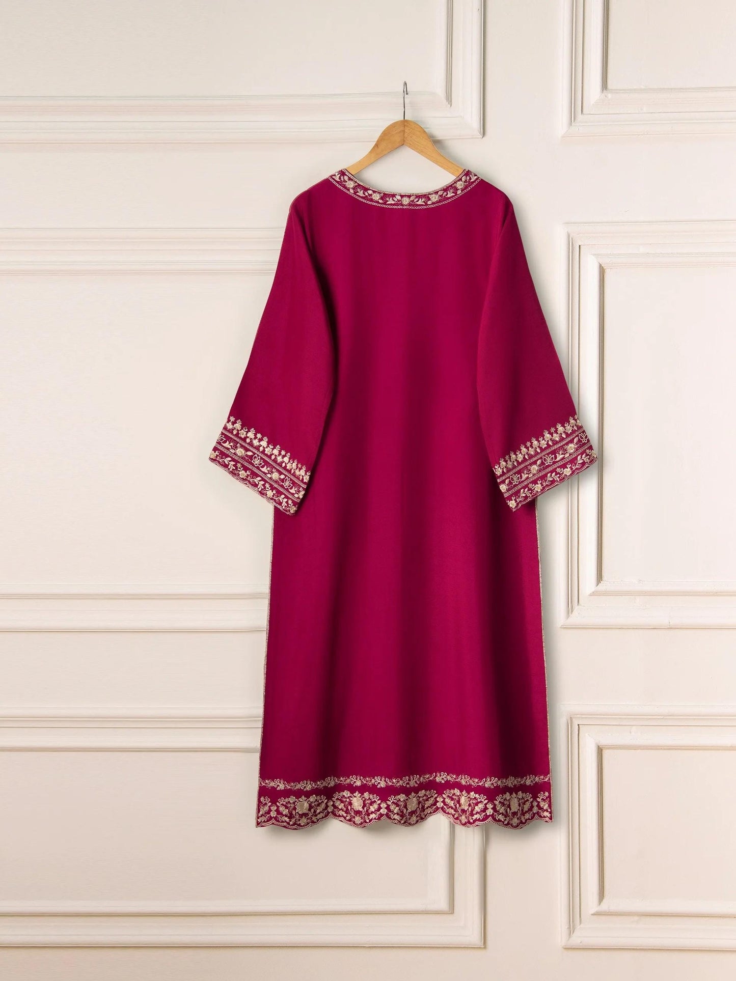 Agha Noor - 2 Piece Embroidered Korean Silk Shalwar Kameez Suit