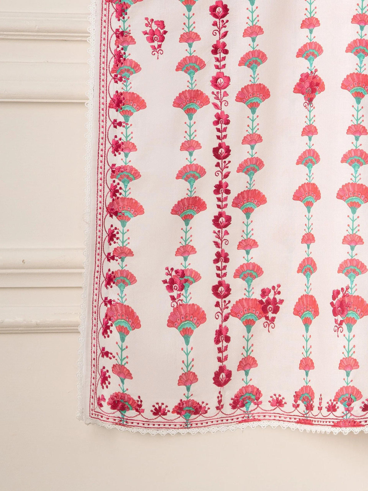 Agha Noor 2 piece - Embroidered Printed Cambric Suit