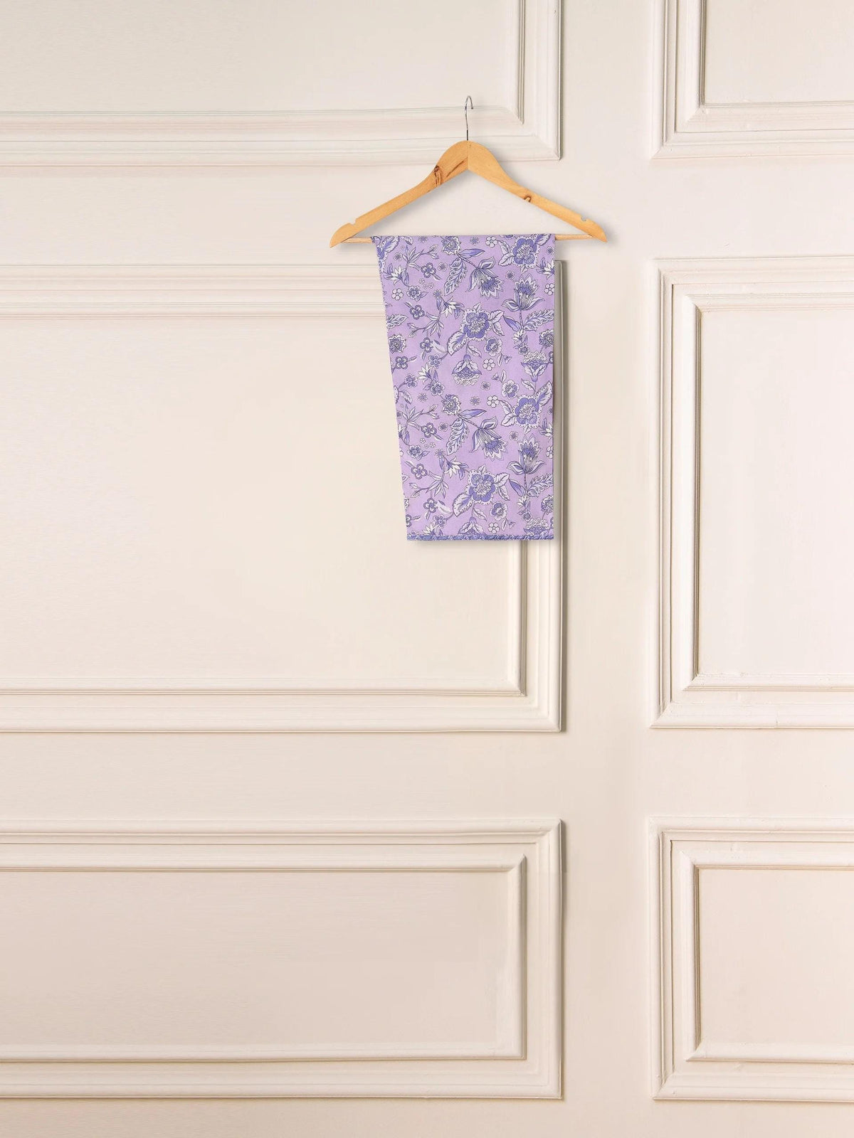 Aghanoor 2 piece - (Size- Large, Medium) Printed Embroidered Cambric Suit - Lilac