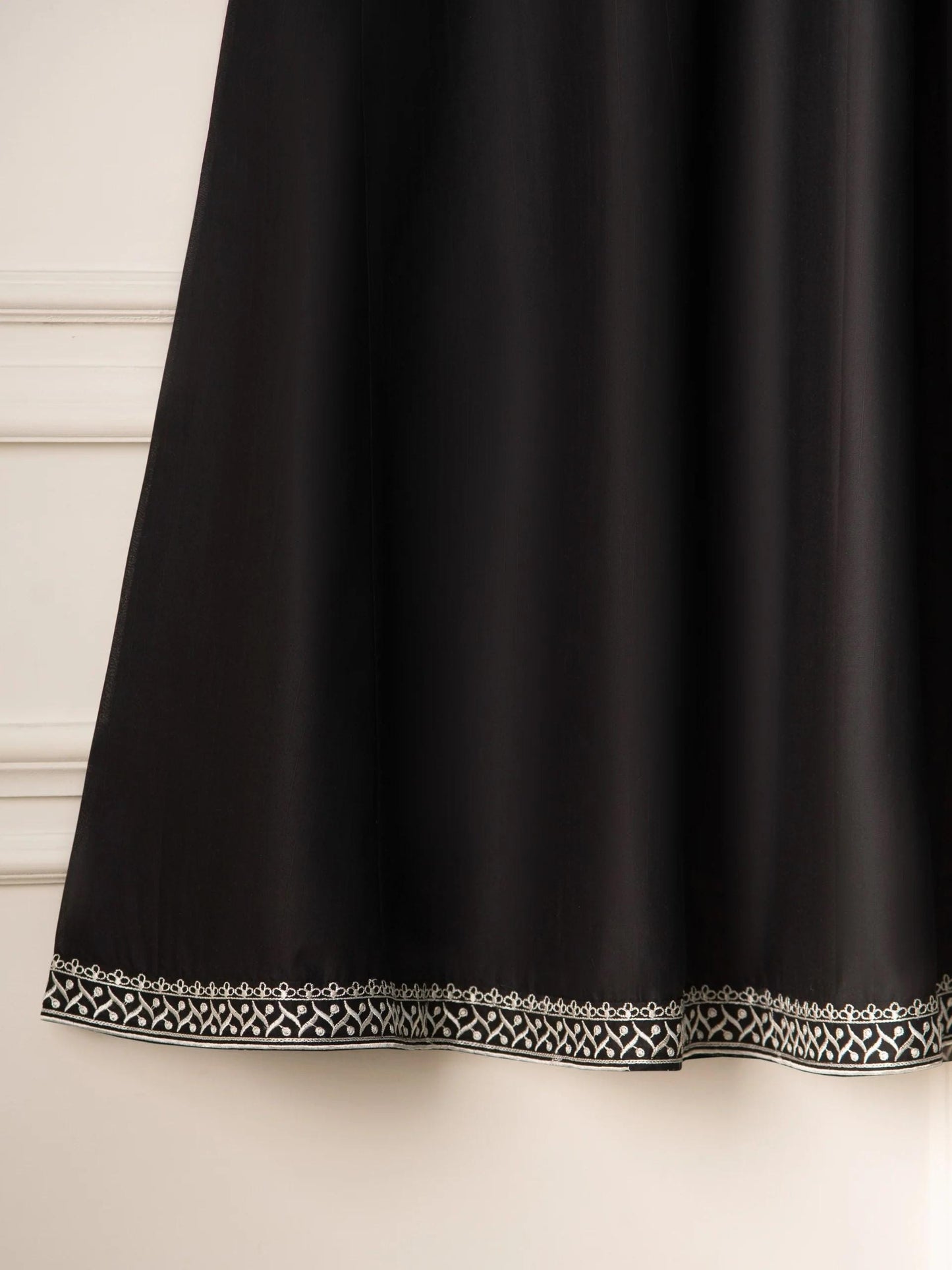 Aghanoor 2 piece - Embroidered Jacquard Frock Suit - (Size- L, M) - Shirt and Dupatta