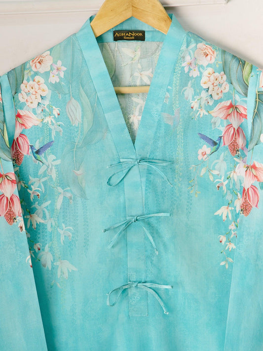 Agha Noor 2 piece - Printed Cotton Suit