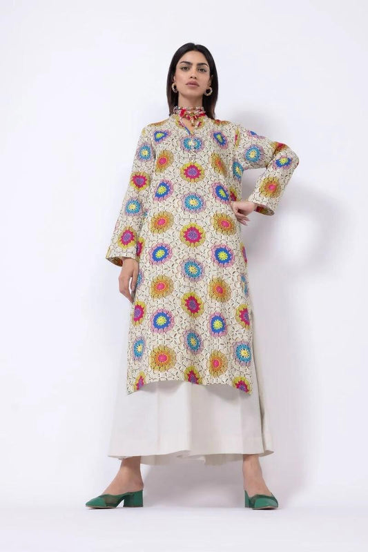 Crochet like - Cotton Kurta - Size 12 & 14