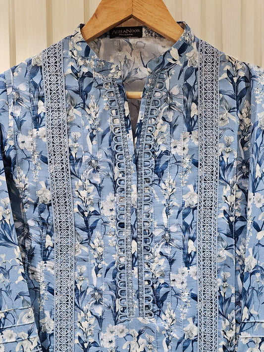 Digital Printed Lawn Suit - Agha Noor