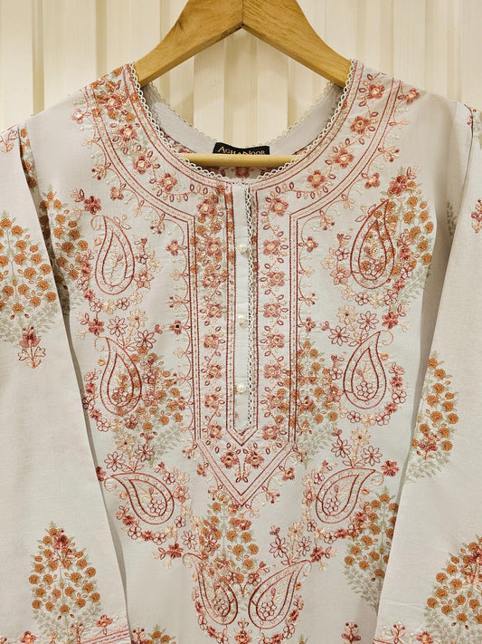 Agha Noor 2 Piece - Printed Lawn Shalwar Kameez Suit