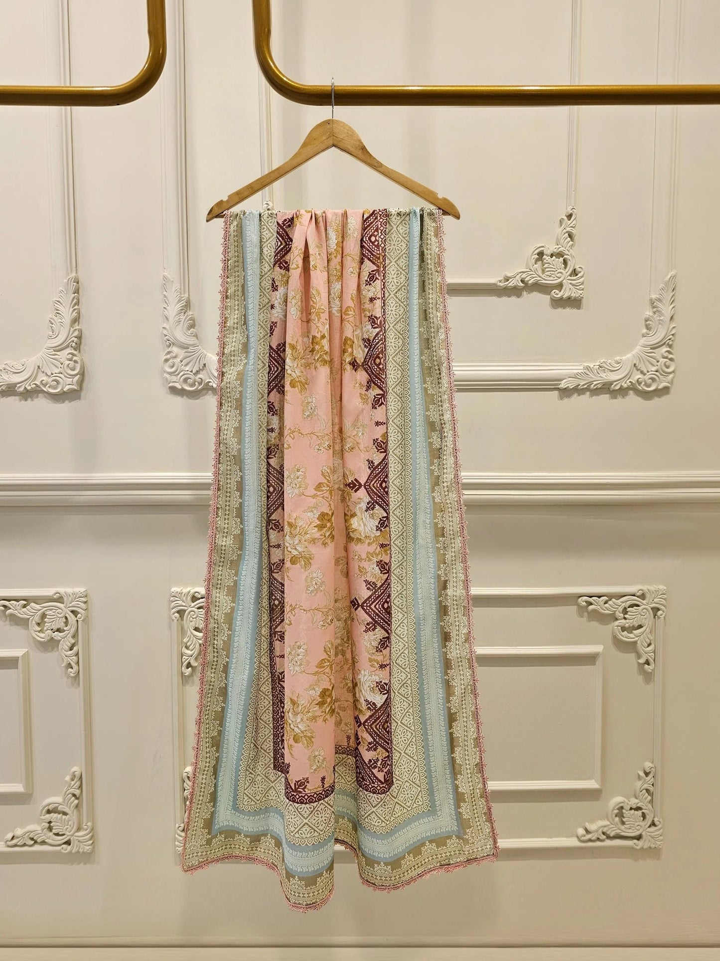 Aghanoor 2 piece - Digital Printed Embroidered Lawn Suit - India Pakistan Bangladesh Dupatta Kameez