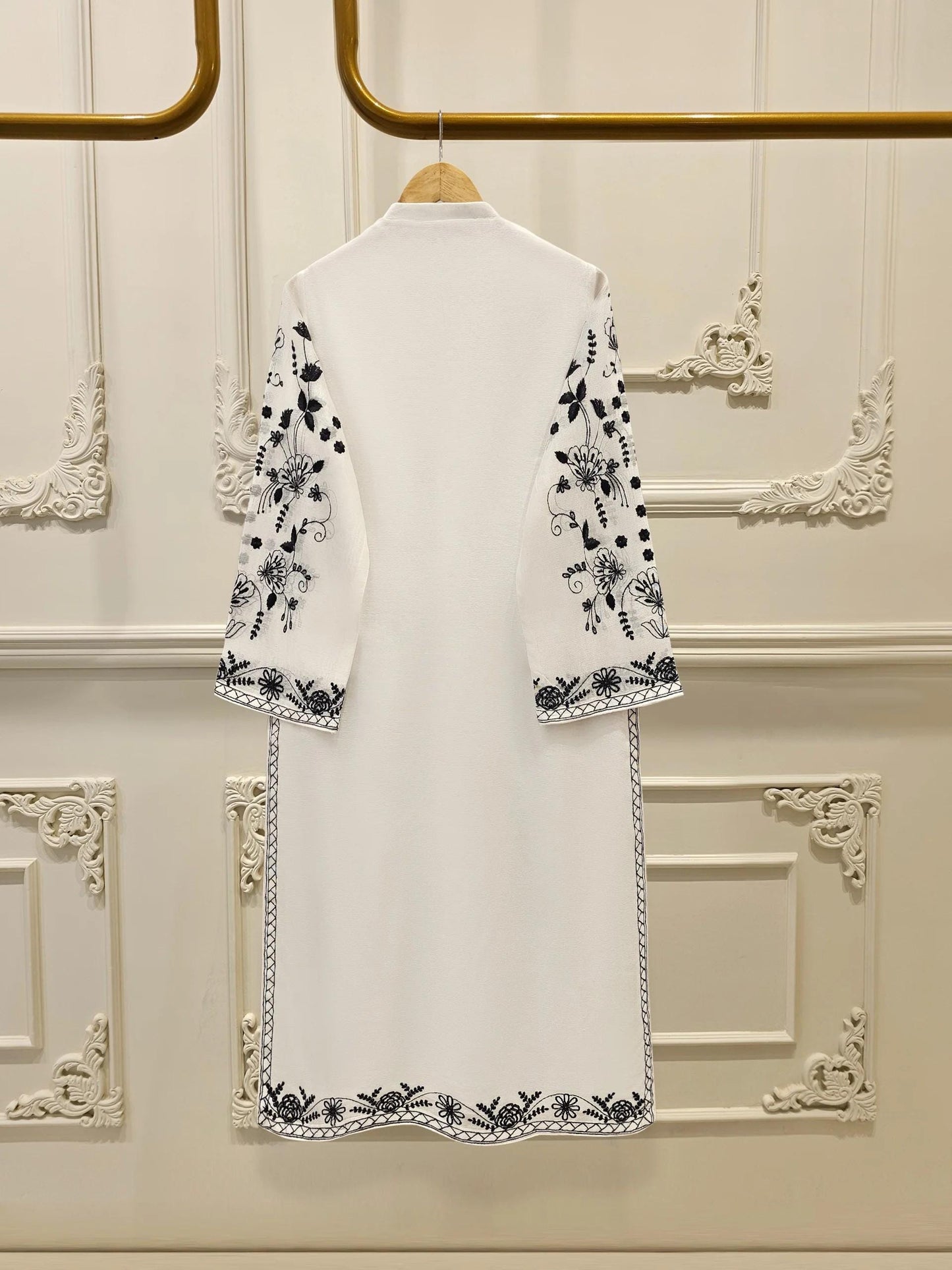 Aghanoor 3 Piece Pure Cotton Net Embroidered Suit Size (Medium, Large ) - White