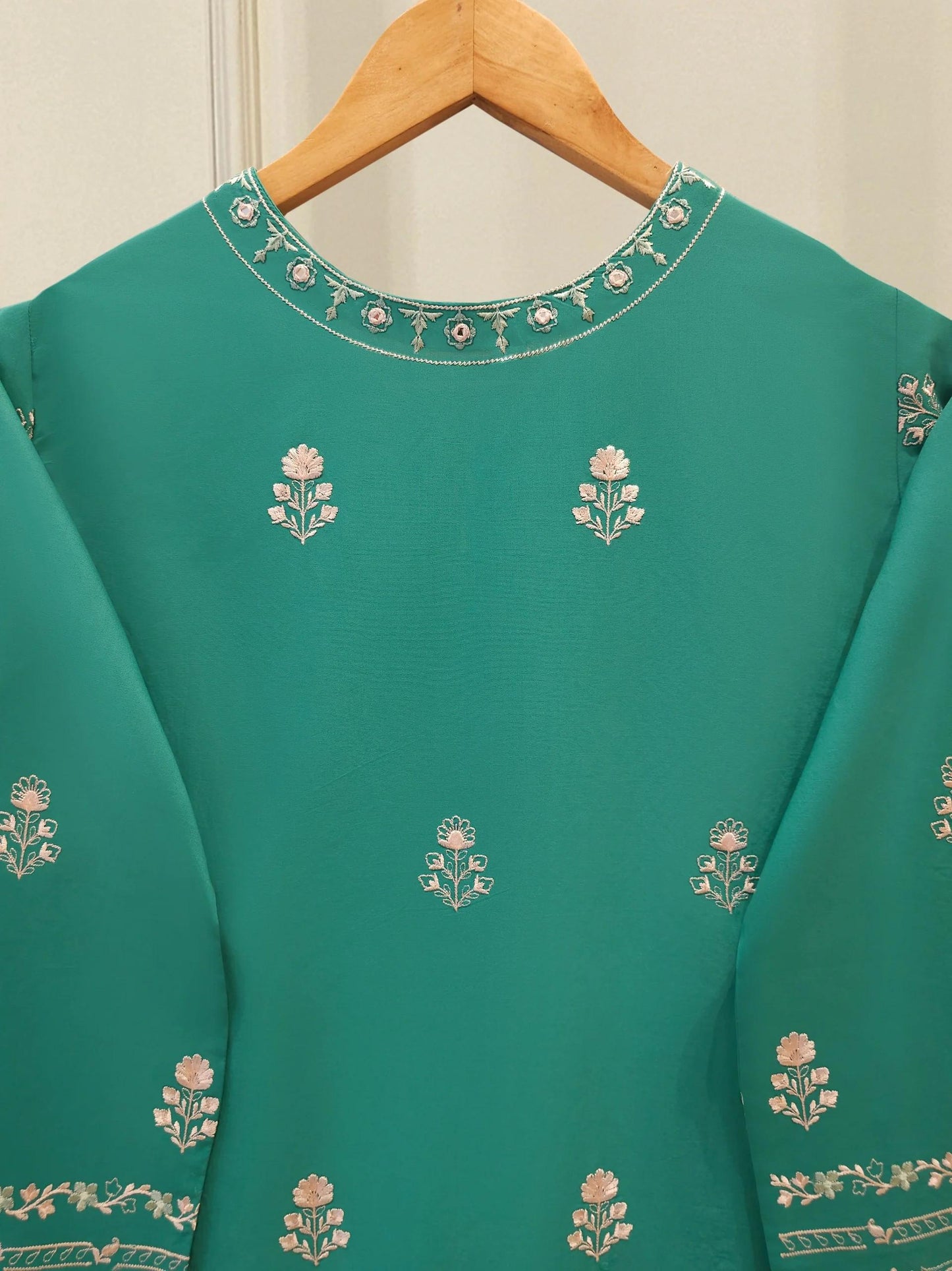 Aghanoor 2 piece - Heavily Embroidered Lawn Suit