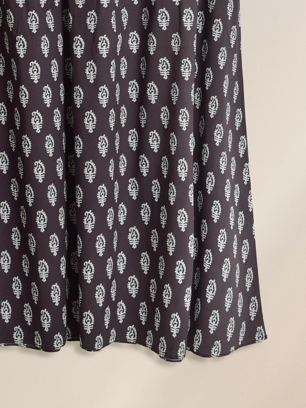 Aghanoor Maxi Dress - Pure Cotton - Black & White