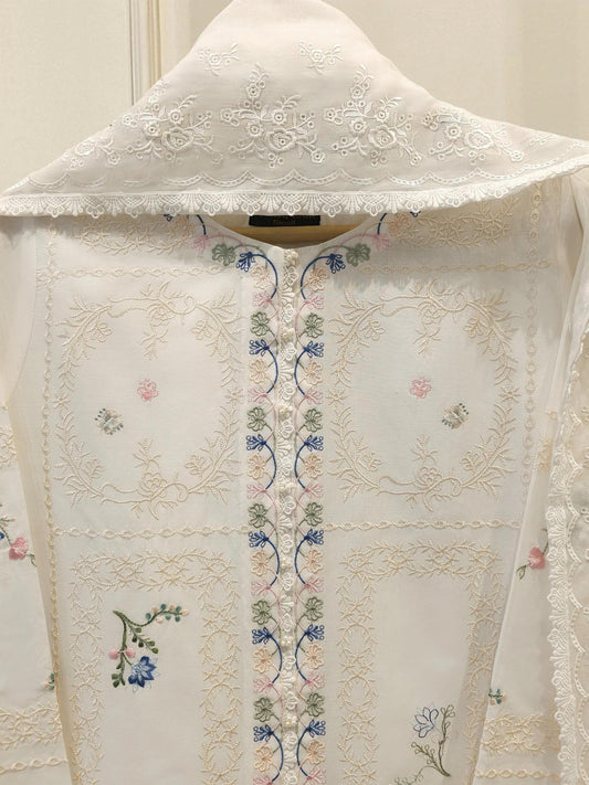 Aghanoor 2 Piece Embroidered Lawn Suit - Shirt and Dupatta