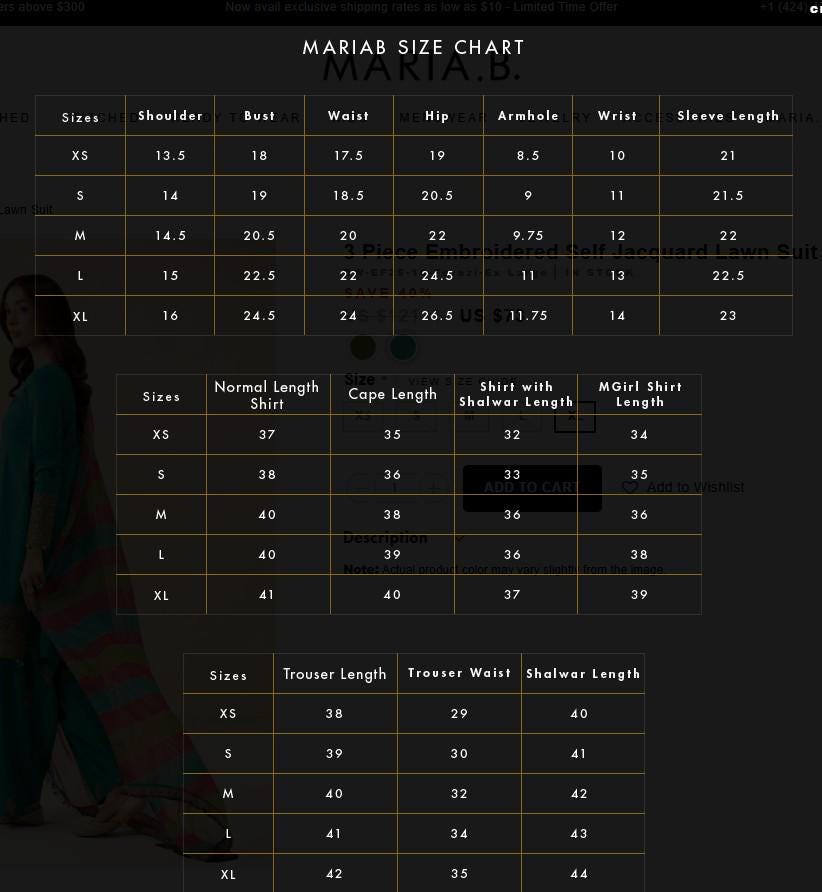 Maria.B - 3 Piece Embroidered Self Jacquard Lawn Suit - Chiffon Tye Dye Dupatta