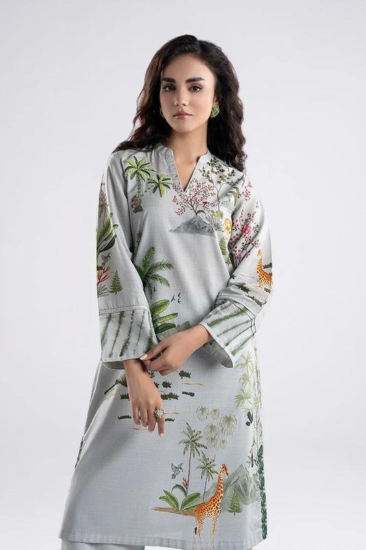 Maria B. - 2 Piece Printed Lawn Suit - Handwork Motif