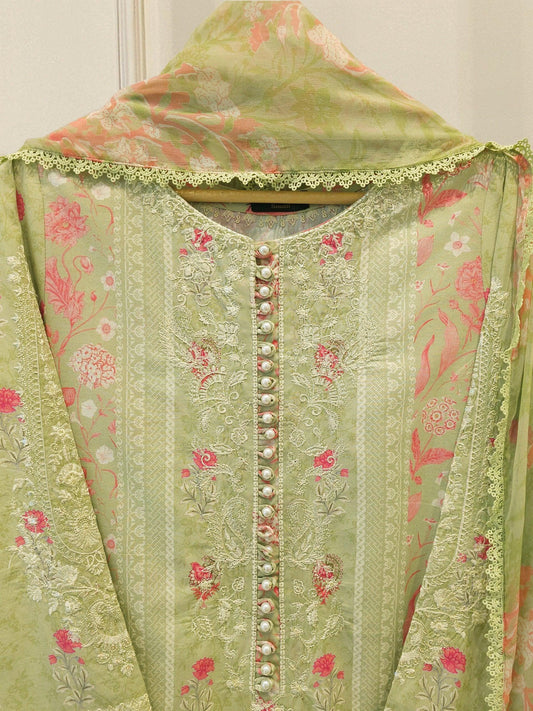 Printed Lawn Suit - 2 Piece Aghanoor - Chiffon Dupatta