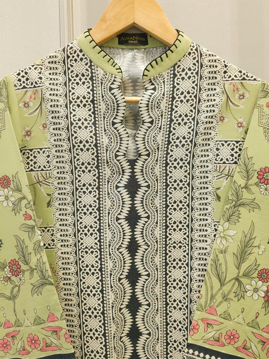Agha Noor 2 piece - Printed Khaddar Suit