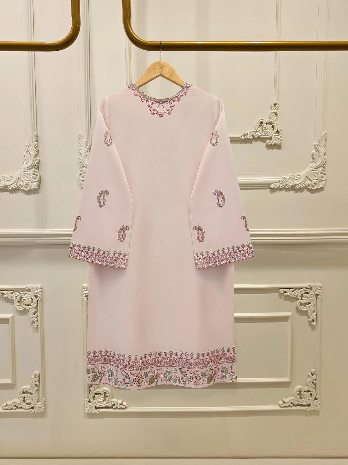 2 Piece Agha Noor Embroidered Cotton Suit