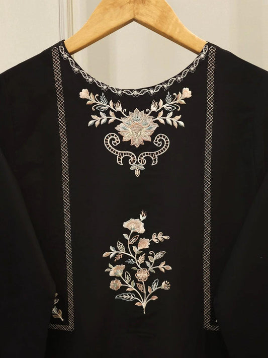 Agha Noor 2 Piece Embroidered Cotton Suit - Shirt and Dupatta