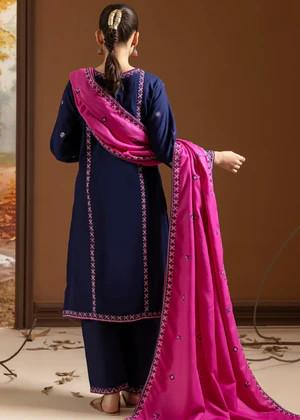 3 Piece - Embroidered Cotton Suit