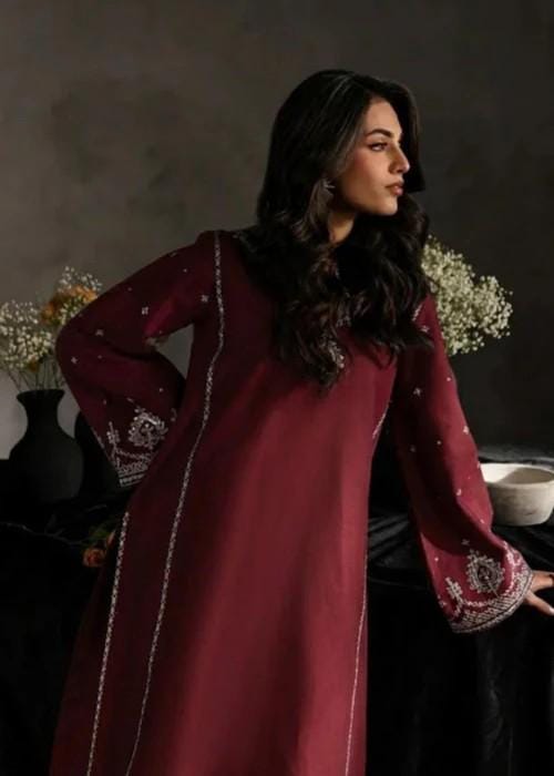 Embroidered Lawn Suit - Palazzo bottom