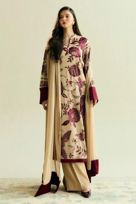 3 piece Ready to Wear Designer Chiffon, Georgette and Raw Silk
