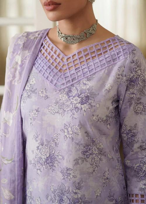 3 piece - Pakistani Designer Summer Farshi Shalwar Lawn Suit
