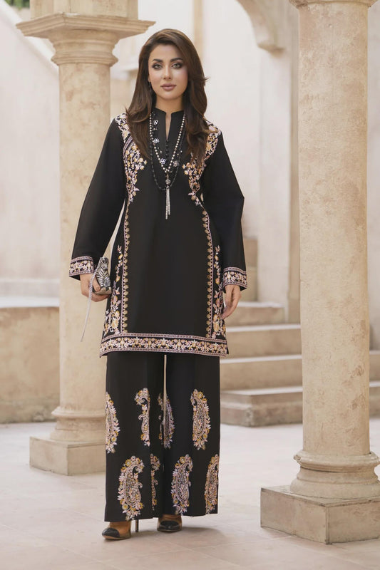 2 Piece Embroidered Lawn Short Kurta Set