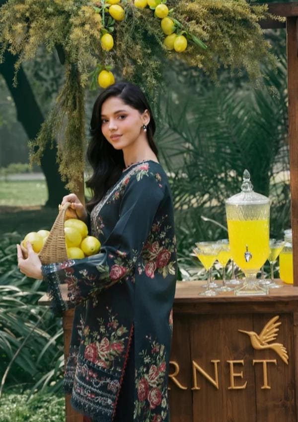 Embroidered Lawn Shalwar Suit – 3 Piece - Chiffon Dupatta