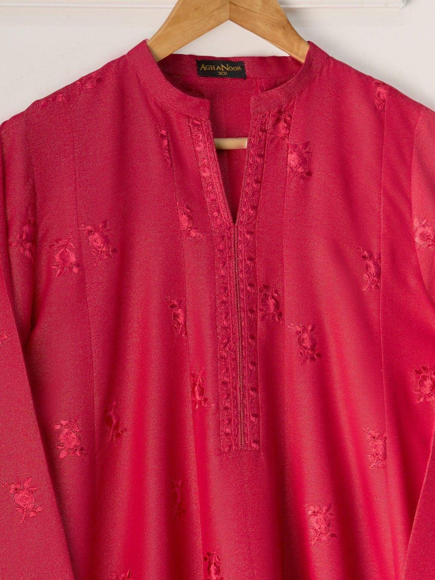 Aghanoor 2 piece - (Size M) Embroidered Karandi Suit