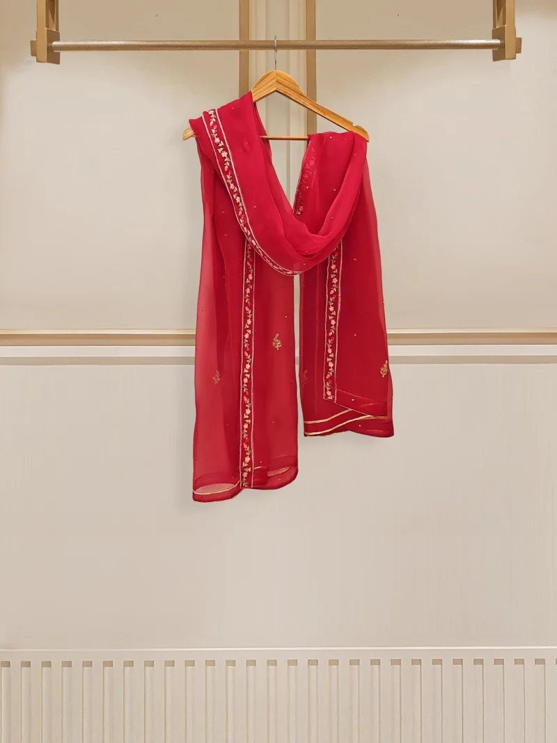 Agha Noor 3 Piece Embroidered Cotton Net Shalwar Kameez - Raw Silk Pants