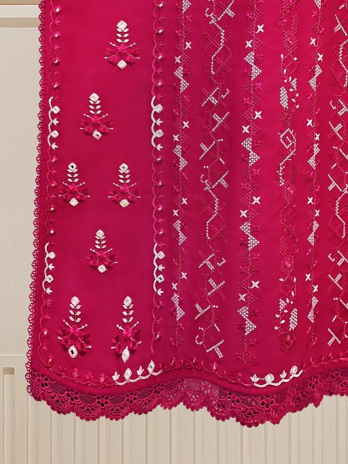 Agha Noor Embroidered Cotton Suit