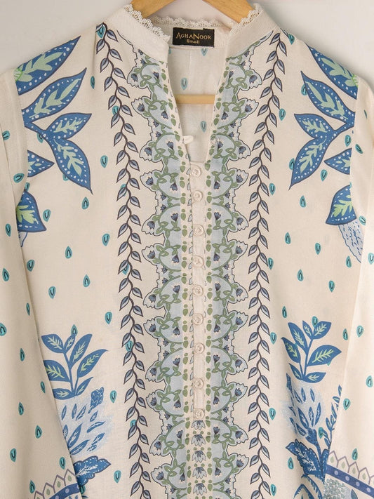 Aghanoor 2 piece - Printed Marina Suit - (Size- L) India Pakistan Bangladesh Shalwar Kameez