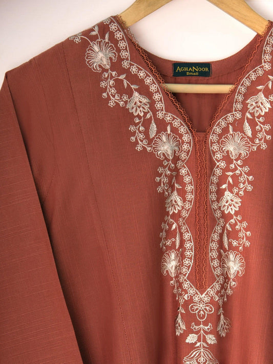 Agha Noor 2 piece - Embroidered Khaddar (Khadi) Suit
