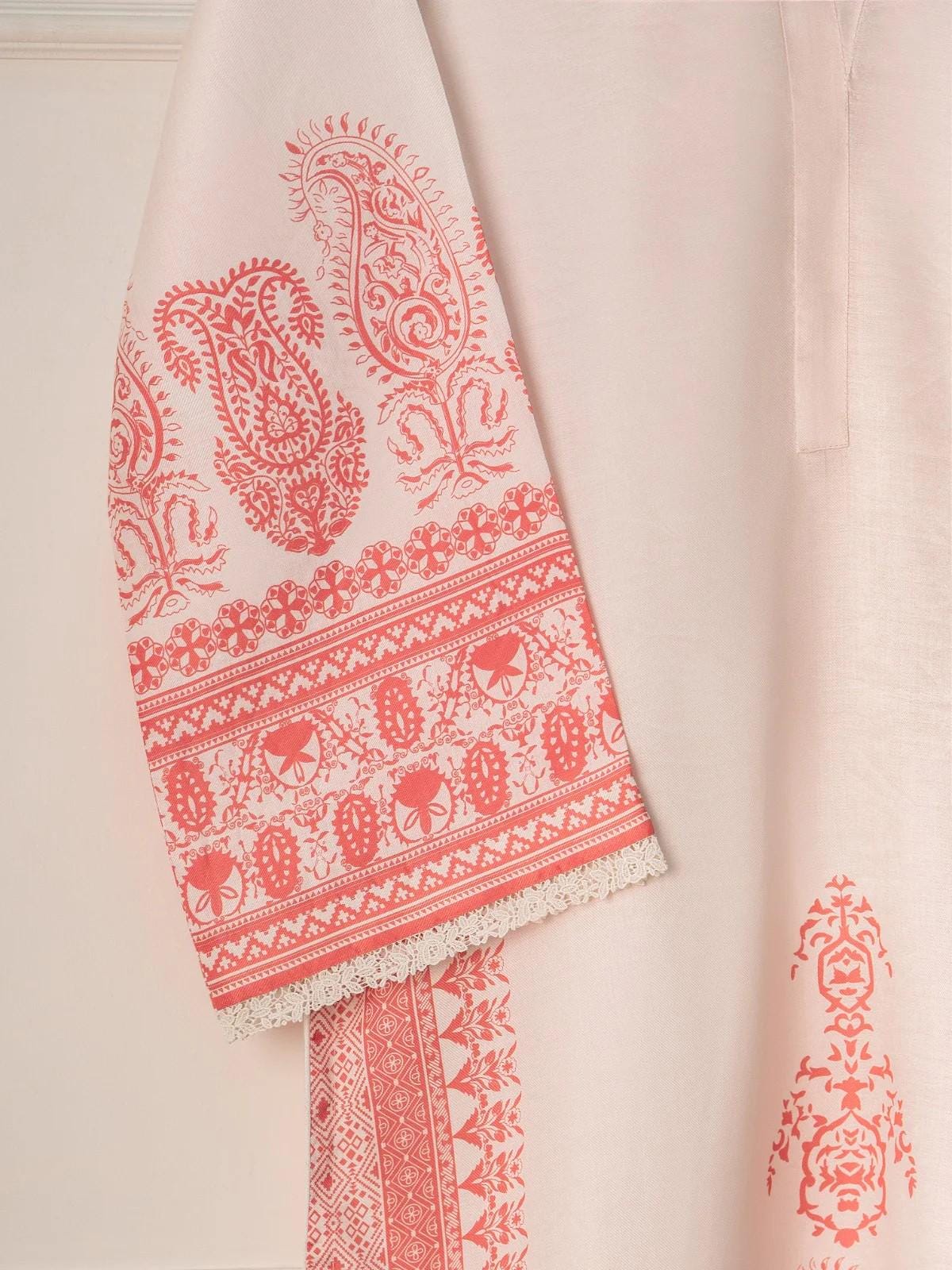 Aghanoor 2 piece - Printed Marina Suit - (Size- L) India Pakistan Bangladesh Shalwar Kameez