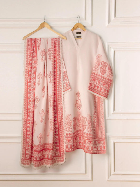 Aghanoor 2 piece - Printed Marina Suit - (Size- L) India Pakistan Bangladesh Shalwar Kameez