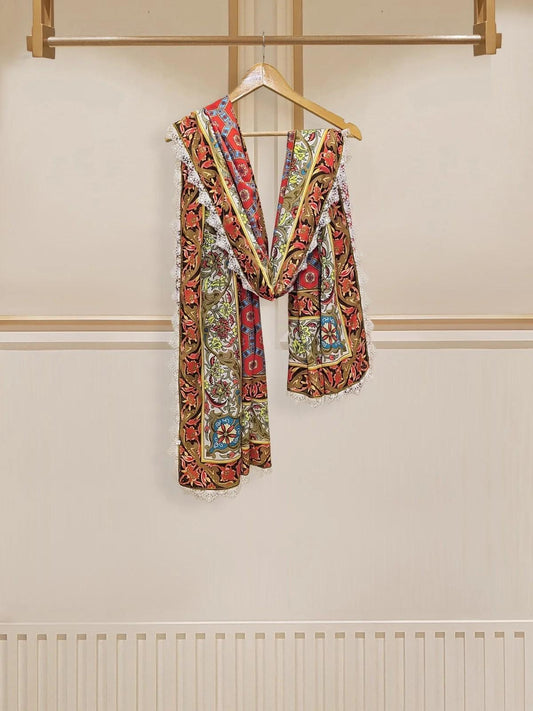 Aghanoor 3 piece - (Size- M, XS) Embroidered Cambric Suit - India Pakistan Bangladesh Shalwar Kameez