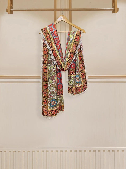 Aghanoor 3 piece - (Size- M, XS) Embroidered Cambric Suit  - India Pakistan Bangladesh Shalwar Kameez