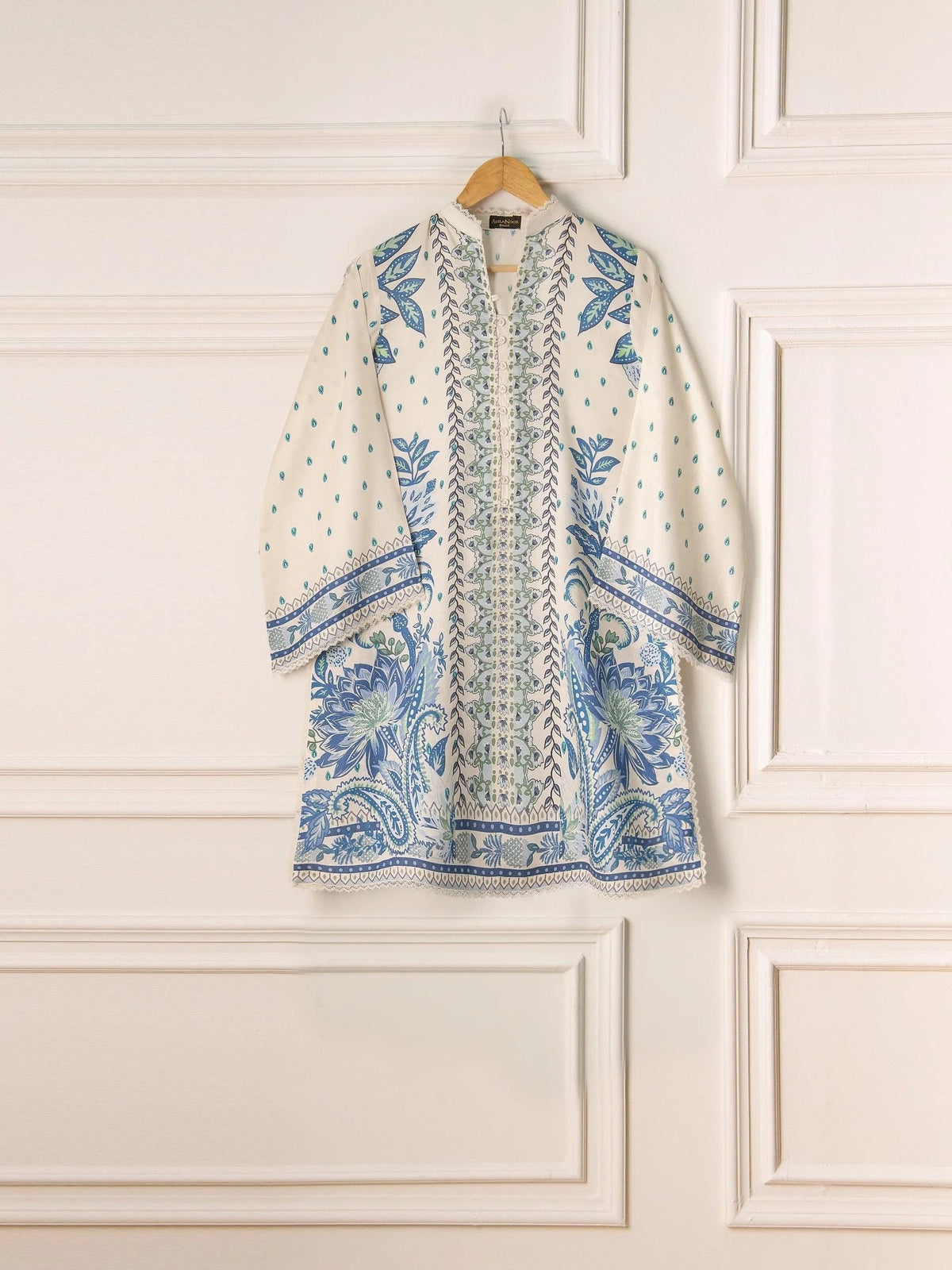 Aghanoor 2 piece - Printed Marina Suit - (Size- L) India Pakistan Bangladesh Shalwar Kameez