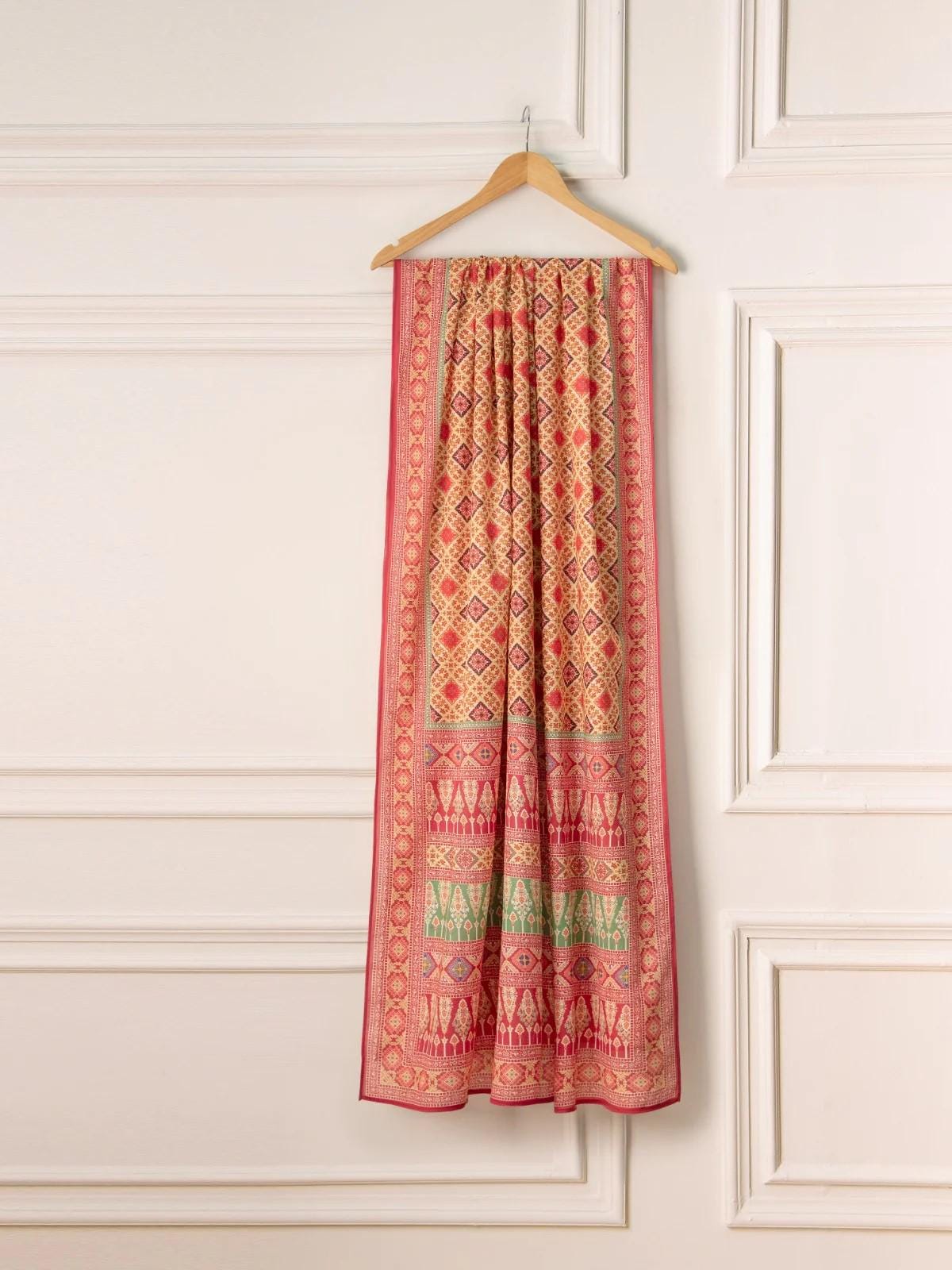 Aghanoor 3 piece - Cotton Embroidered Suit - (Size-M ) - Chest Size 42"