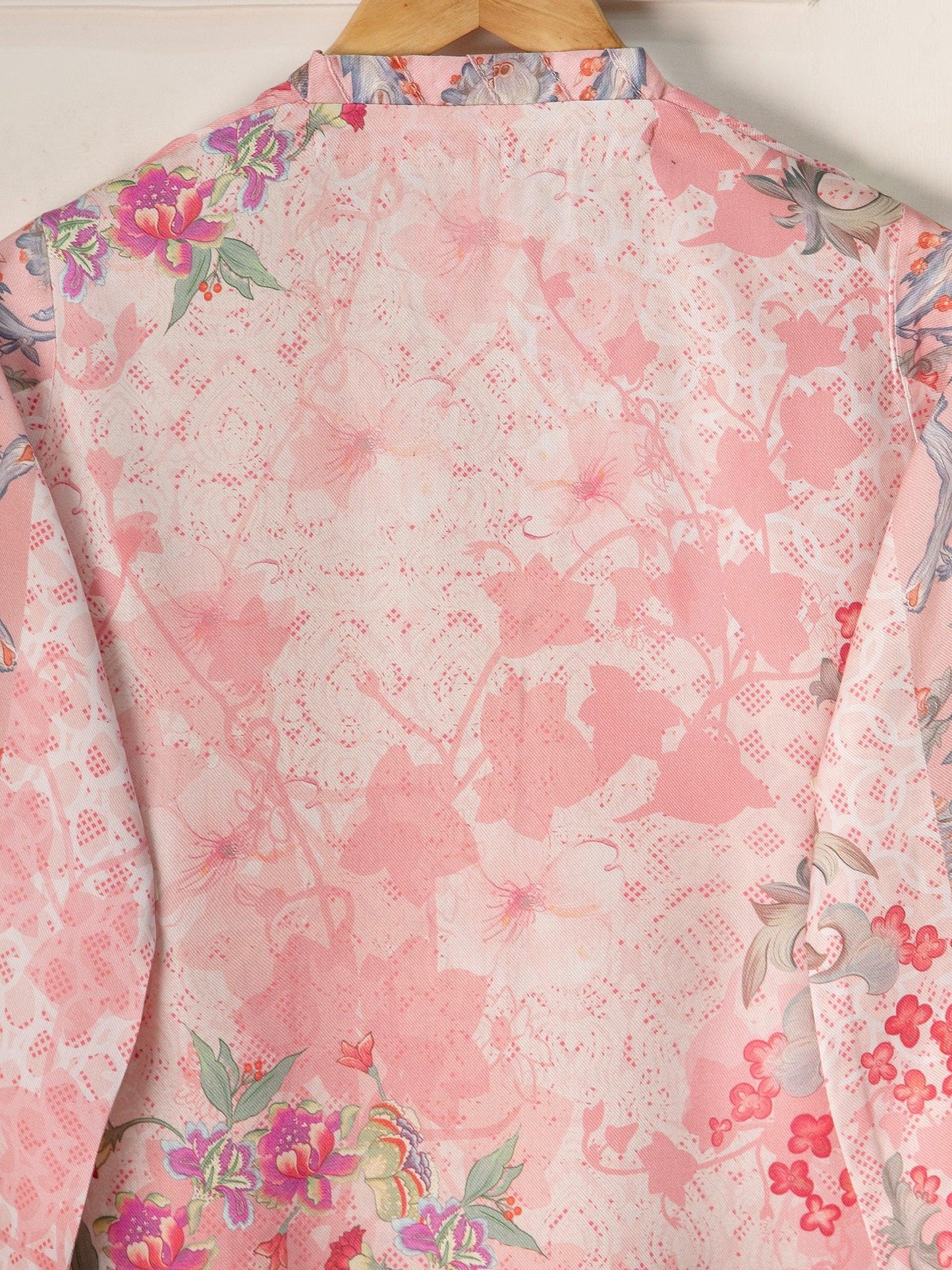 Aghanoor Digital Printed Marina Shirt (Size - L) Pink