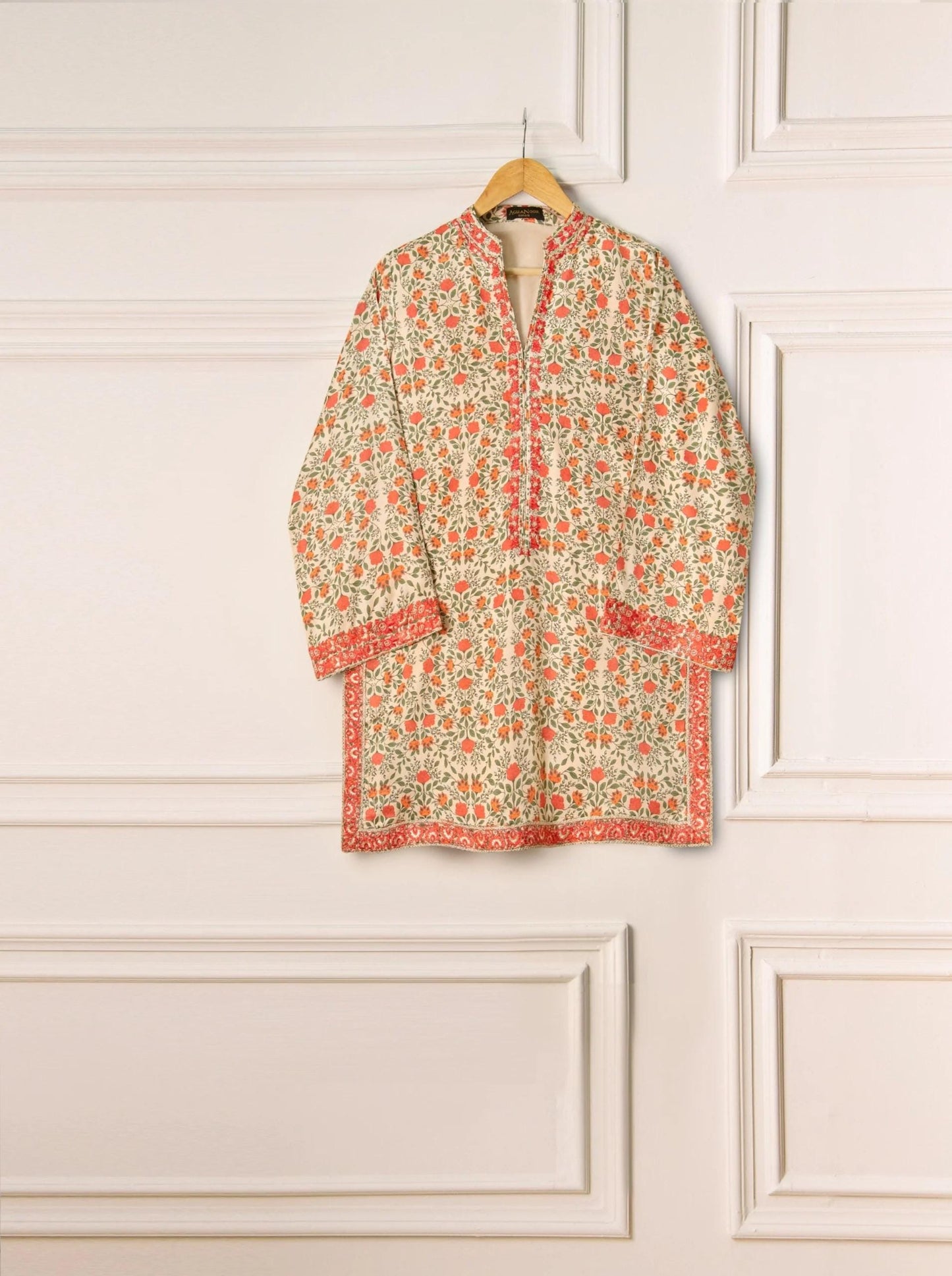 Agha Noor 3 piece - Soft Printed Marina Suit - (Size- M)