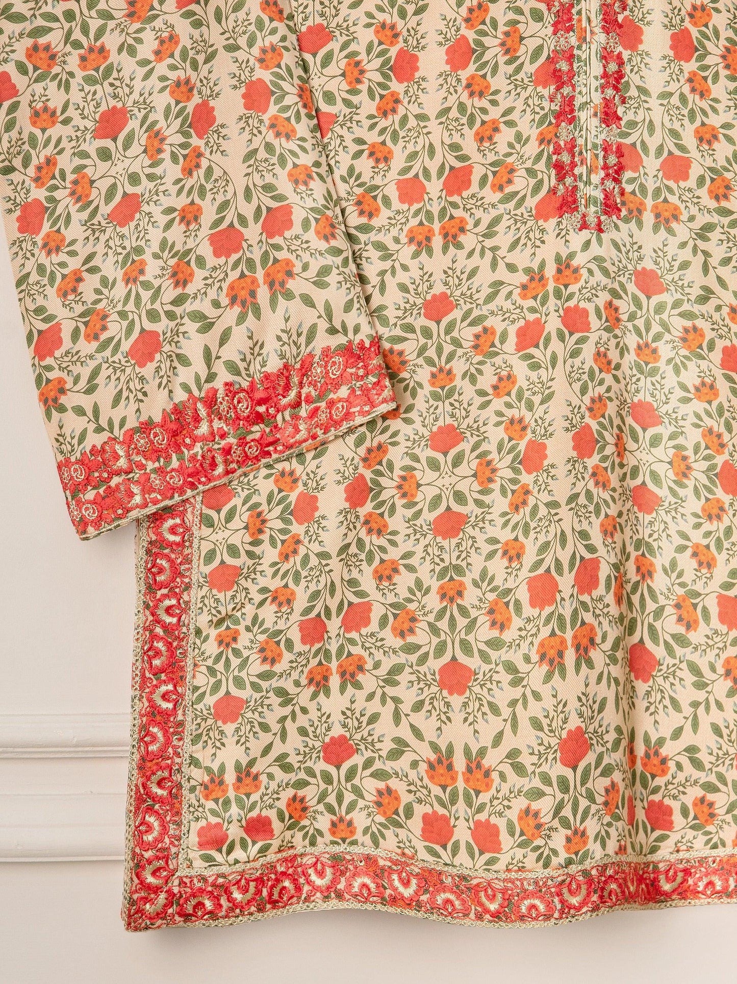 Agha Noor 3 piece - Soft Printed Marina Suit - (Size- M)