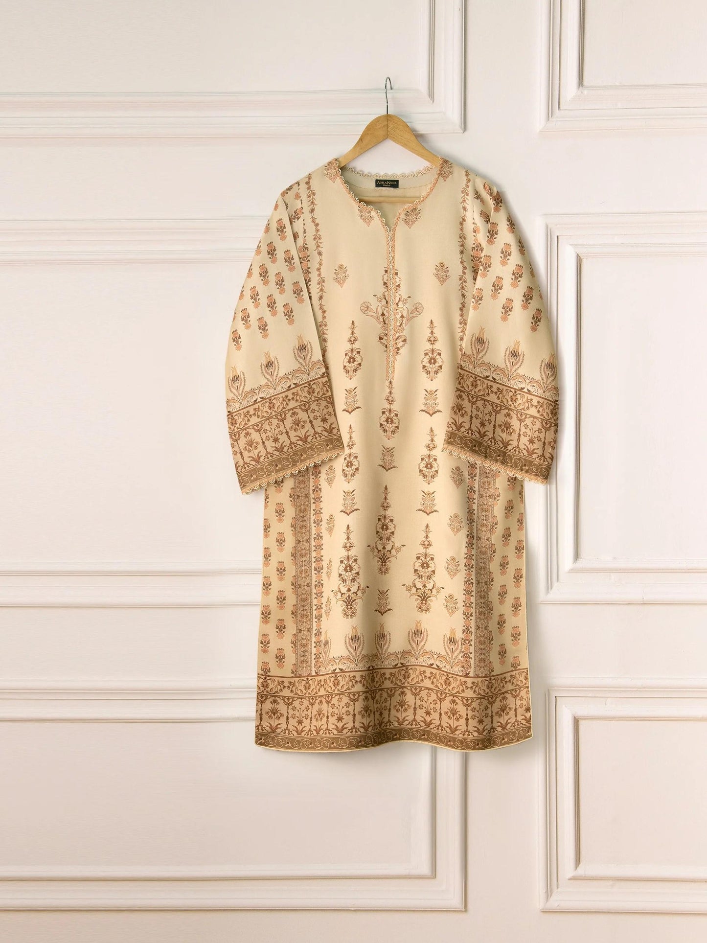 Aghanoor 2 piece - Printed Digital Marina Suit - lined shirt