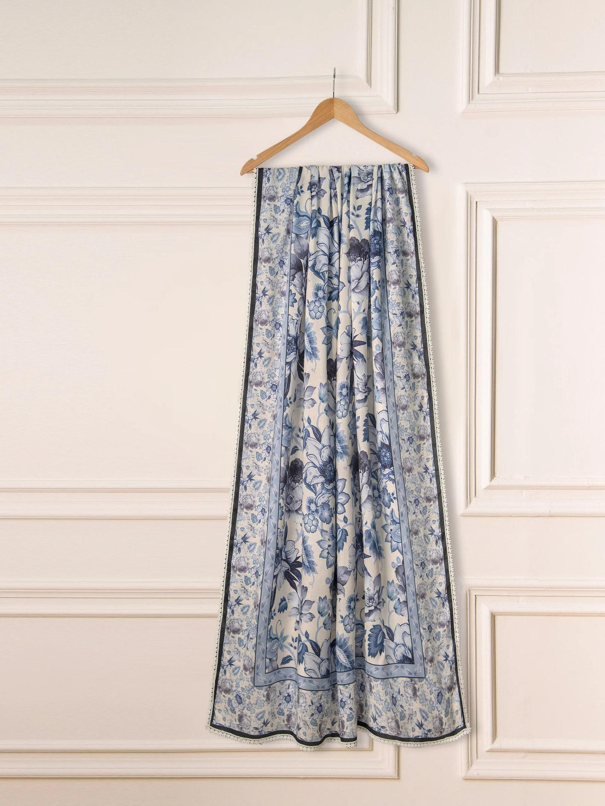 Agha Noor Printed Embroidered Viscose / Marina Suit - 3 Piece