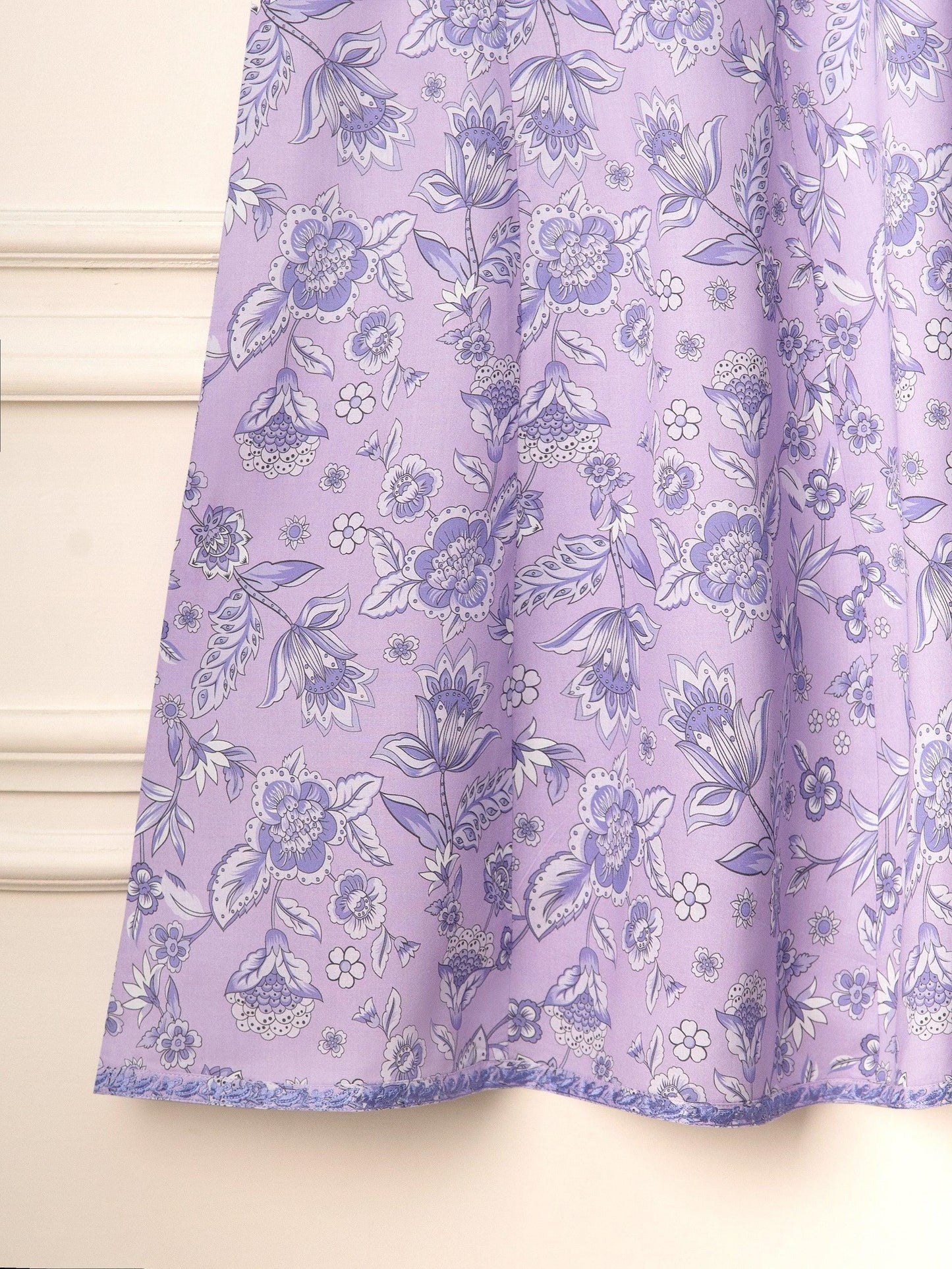 Aghanoor 2 piece - (Size- Large, Medium)  Printed Embroidered Cambric Suit - Lilac