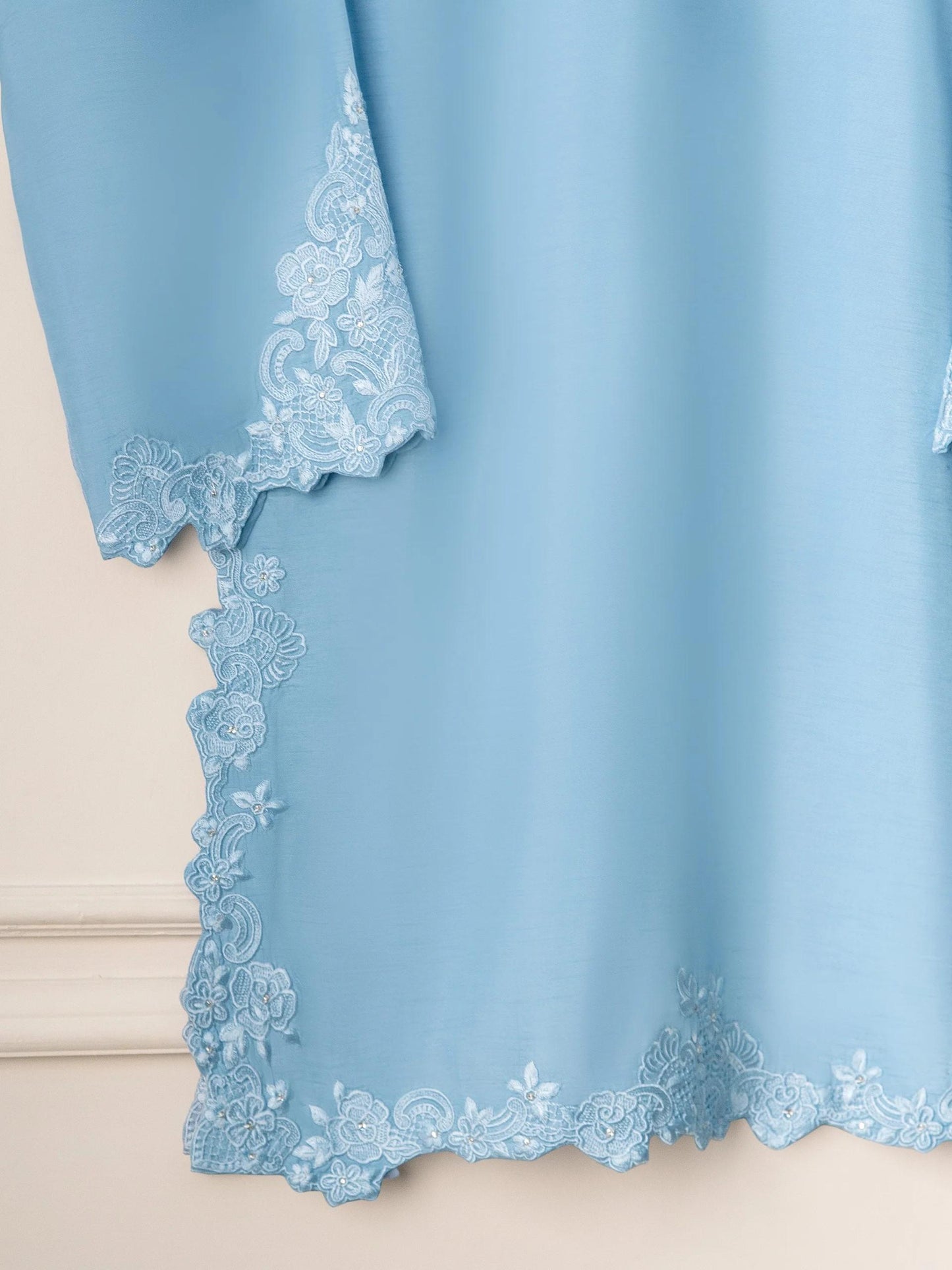 2 Piece Agha Noor Korean Silk Embroidered Suit
