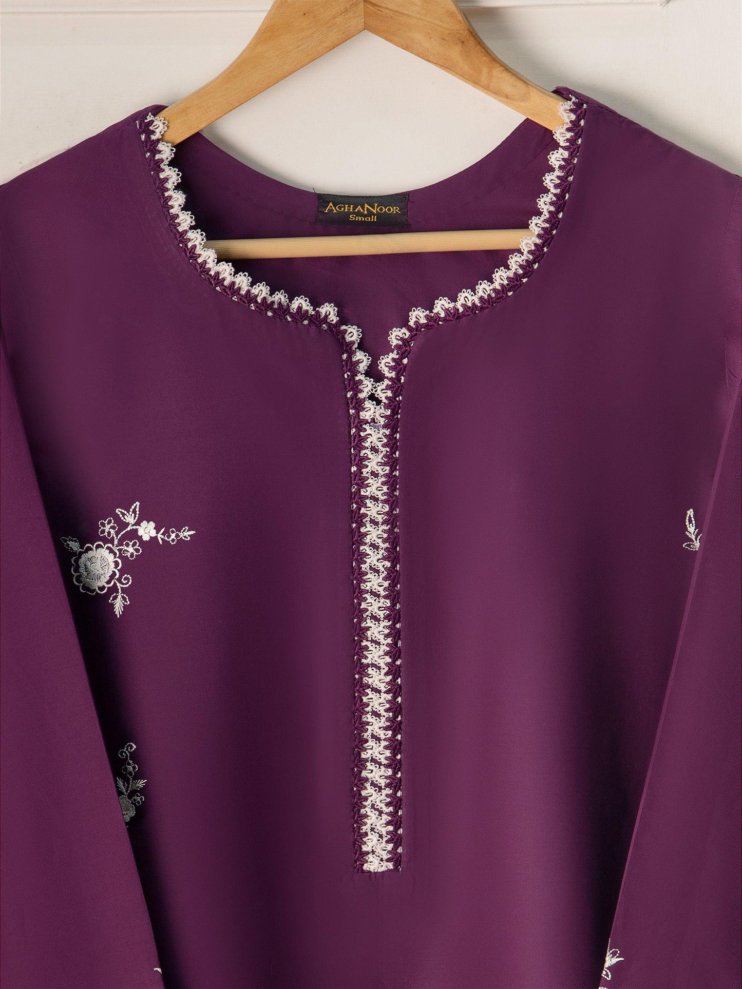 Agha Noor 2 piece - Embroidered Cotton Suit - Short Kurta Shalwar