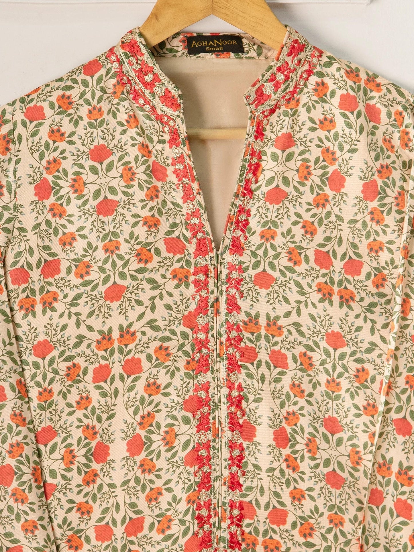 Agha Noor 3 piece - Soft Printed Marina Suit - (Size- M)
