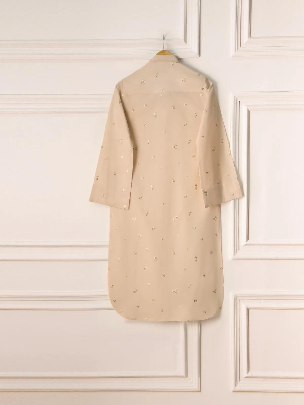 Aghanoor Embroidered Cambric Shirt (Size - Large)