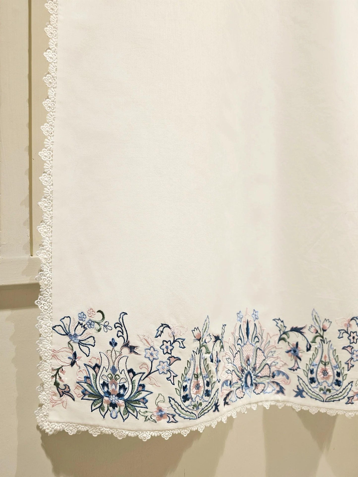 Aghanoor 2 Piece Embroidered Lawn Suit Size (Large, Medium) - White