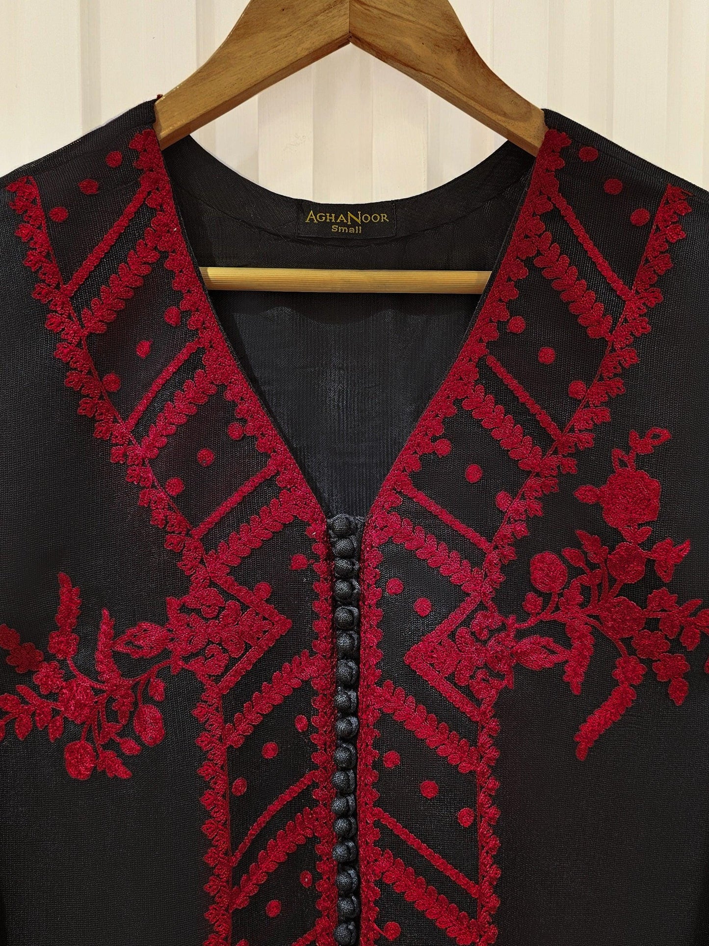 Agha Noor 2 Piece Embroidered Cotton Net Shalwar Kameez