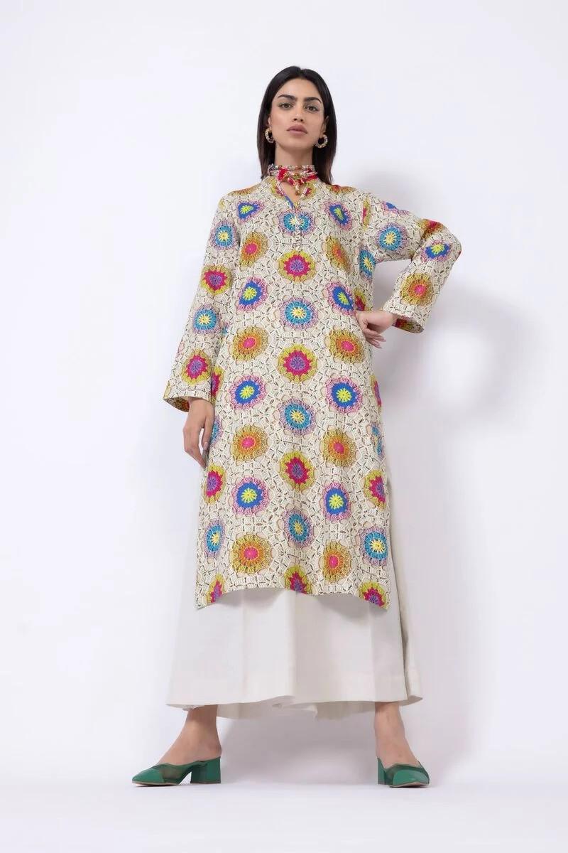 Crochet like - Cotton Kurta - Size 12 & 14